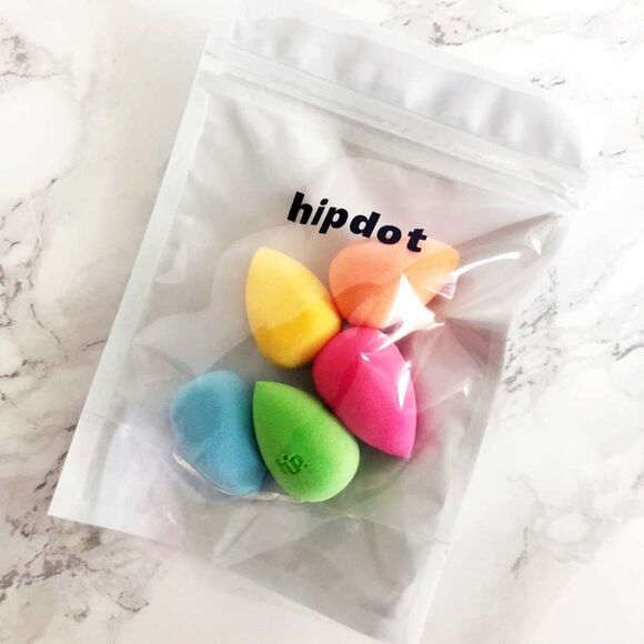 NIB HipDot 5-pc Mini Makeup Sponge Set - Picture 3 of 4